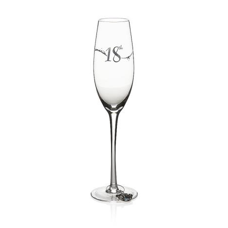 18th Birthday Me To You Bear Champagne Glass